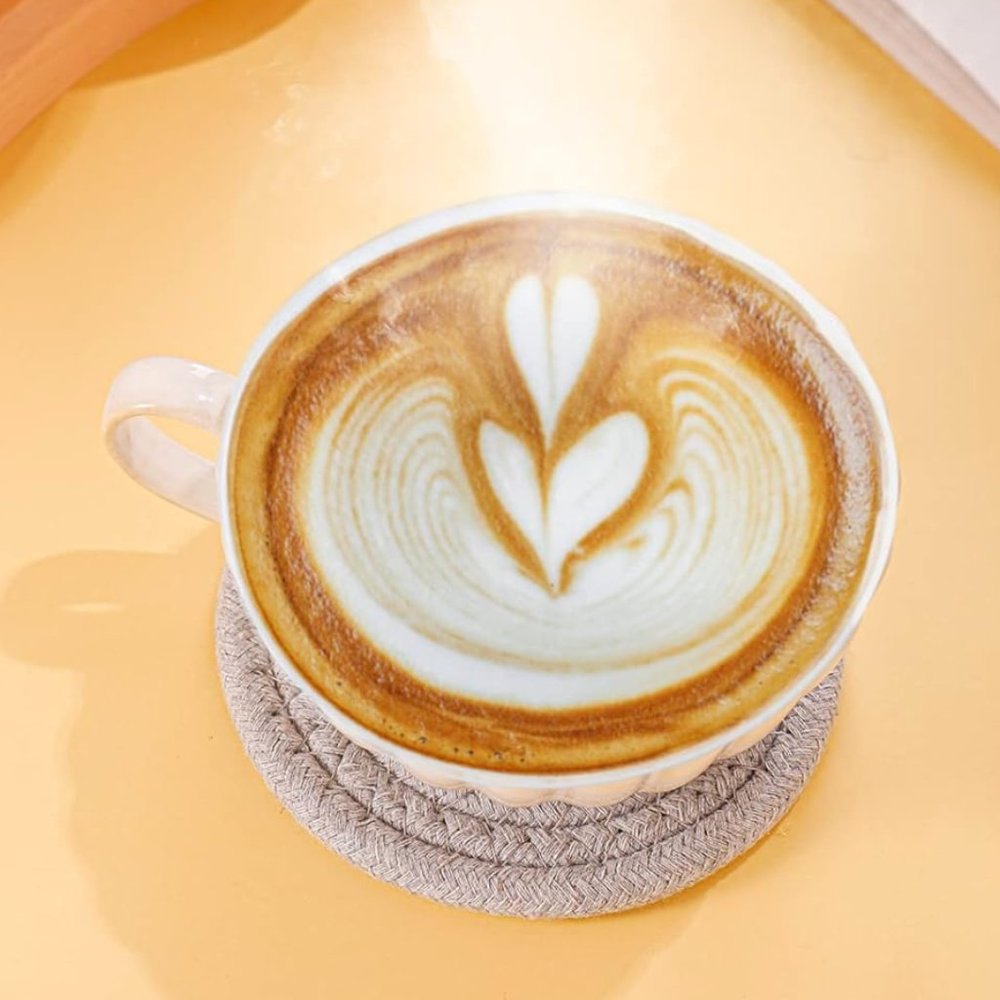 Organic Cotton Drink Coasters 8 Pcs - Picture 3 of 4